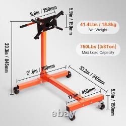 NEW Rotating Engine Stand Cast Iron Motor Hoist Dolly with 360° Adjustable Head