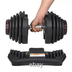 NEW SelectTech 1090 40kg(90lbs) Adjustable Dumbbells X2/ Pair 3-4 WEEK Shipping