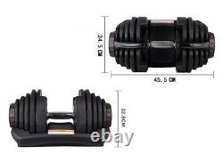 NEW SelectTech 1090 40kg(90lbs) Adjustable Dumbbells X2/ Pair 3-4 WEEK Shipping