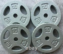 NEW Standard 1 Weight Plates CHOOSE PAIR 25 10 5 2.5LB CAP Cast Iron Grip