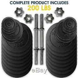 NEW Yes4All 200lb Adjustable Dumbbells Weight Set (100lb x 2) SHIPS FAST