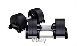 NUO Fitness Adjustable Dumbbell Set Twistlock Selectable Weights
