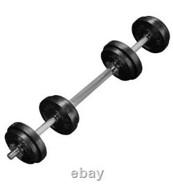 New 105 Lb Pair Adjustable Weight Dumbbells Set Dumbells With Barbell Attachment