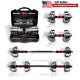 New 66lb Dumbbell Barbell Adjustable Weight Cast Full Iron Fitness Gym Home Set
