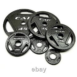 New Barbell Olympic Weight 2 Hole Plates 2.5lbs 5lbs 10lbs 25lbs 35lbs 45lbs