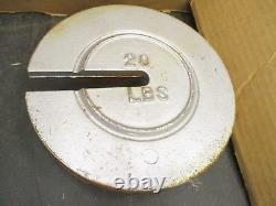 New Open Box Slotted Weight 20 Lbs Cast Iron 8 Diameter Sold Separate A5368WVS