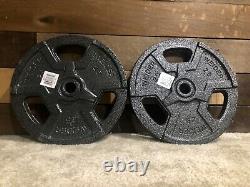 New Pair Weider (2) 25 Lb Weight Plates Set 1 Standard. SAME DAY shipping