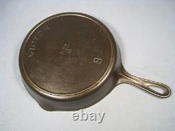 Nice Vintage Fully Restored Griswold Victor #8 722 B Cast Iron Skillet