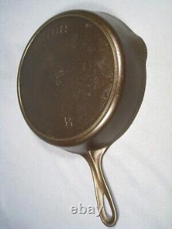 Nice Vintage Fully Restored Griswold Victor #8 722 B Cast Iron Skillet