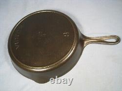 Nice Vintage Fully Restored Griswold Victor #8 722 B Cast Iron Skillet