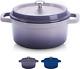 Non-stick Enamel Cast Iron Dutch Oven Pot With Lid Suitable For Bread Baking Use