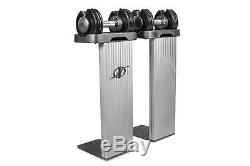 NordicTrack SpeedWeight Adjustable Dumbbells with Weight Racks, 12.5 lbs Pair