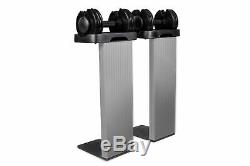 NordicTrack SpeedWeight Adjustable Dumbbells with Weight Racks, 12.5 lbs Pair