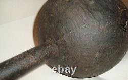 ONE Vintage York Globe Round Head 100 lb Pound Circus Strongman Dumbbell Weight