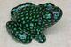 Old Frog Door Stop 1880's Vintage Spotted Green Paint 5 1/2 Lbs Solid Cast Iron