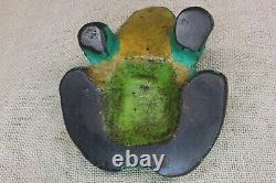 Old FROG Door Stop Cast Iron 5 lbs vintage 1880's antique folk art decoration