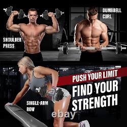 Old School Adjustable Dumbbell Set with Weight Plates, Star Lock Collars/Connect
