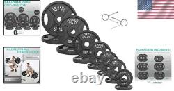 Olympic Cast Iron 255 lbs Weight Plates Set Perfect for Strength Training