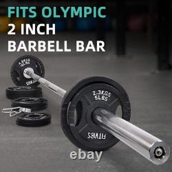 Olympic Cast Iron 255 lbs Weight Plates Set Perfect for Strength Training