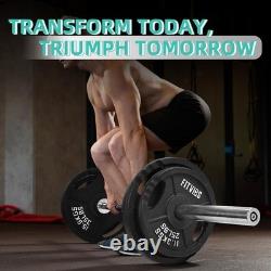 Olympic Cast Iron 255 lbs Weight Plates Set Perfect for Strength Training