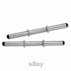 Olympic Curl Bar & Dumbbell Handle Combo With 50 lb Olympic Plate Set Home Gym