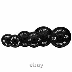 Olympic Weight Barbell Plates Cast iron Solid Standard Set 25lbs 35lbs 45lbs New