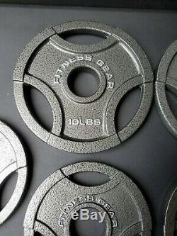 Olympic Weight Plates Set 10lb, 5lb, 2.5lb- 45lb Total! (8 plates)- Brand New