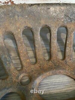 Original Cast Iron Tractor Seat Antique One Crack Farmhouse Decor Heavy