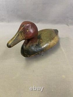 Outstanding/Rare Antique Cast Iron Redhead Duck Sinkbox Decoy Full Size 20 Lbs