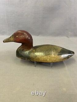 Outstanding/Rare Antique Cast Iron Redhead Duck Sinkbox Decoy Full Size 20 Lbs