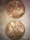 Pair Of Used Vintage Rusty 45 Lb Iron Olympic Weight Plates (90 Pounds Total)