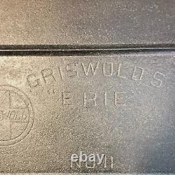 PA Erie Pennsylvania-#11 Griswold's ERIE Griddle-Slant Logo-RARE! (KTCN)