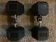 Pair Of 80 Lb Dumbbells Rubber Hex (160lbs Total) Brand New