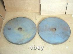 Pair Vintage DP 45 Lb Olympic Weight Plates Rare Diversified Product Barbell USA