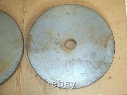 Pair Vintage DP 45 Lb Olympic Weight Plates Rare Diversified Product Barbell USA