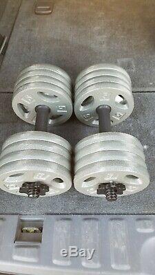 Pair of 40lb Adjustable Iron Dumbbells- 80lbs in total, Brand New