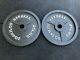 Pair Of 45lbs Cast Iron Olympic Weight Plates- Cap Olympic Barbell Standard
