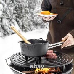 Petromax Cast Iron Dutch Oven for Campfire or Home Kitchen, Pre-Seasoned, 3 Legs