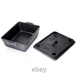 Petromax Loaf Pan with Lid, Large Cast Iron Bakeware Pan with Handles