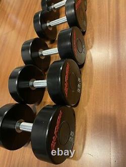 PolyUrethane Poly Urethane DUMBBELLS Weight 2.5-25 KG 5.5-55 LB Full Set Euro