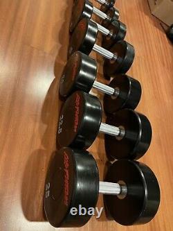 PolyUrethane Poly Urethane DUMBBELLS Weight 2.5-25 KG 5.5-55 LB Full Set Euro