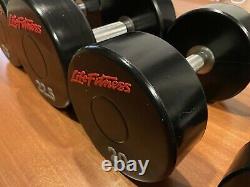 PolyUrethane Poly Urethane DUMBBELLS Weight 2.5-25 KG 5.5-55 LB Full Set Euro