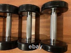 PolyUrethane Poly Urethane DUMBBELLS Weight 2.5-25 KG 5.5-55 LB Full Set Euro