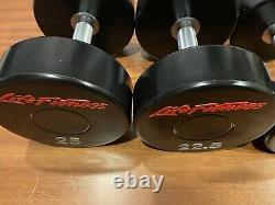 PolyUrethane Poly Urethane DUMBBELLS Weight 2.5-25 KG 5.5-55 LB Full Set Euro