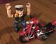 Popeye Outlaw Cast Iron Motorcycle Harley Davidson Collector Patina Sailor 4+lbs