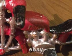 Popeye Outlaw Cast Iron Motorcycle Harley Davidson Collector Patina Sailor 4+LBS