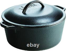 Pre-Seasoned Cast Iron 5 Piece Set, Black