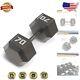 Premium Cast Iron Hex Dumbbell 70 Lbs With Knurled Grip For Enhanced Workouts
