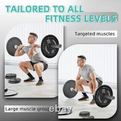 Premium Cast Iron Olympic Weight Plates Set 255 lbs for Ultimate Strength