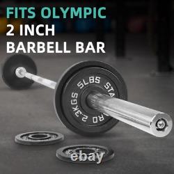 Premium Cast Iron Olympic Weight Plates Set 255 lbs for Ultimate Strength